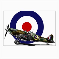 Spitfire And Roundel Postcards 5  X 7  (10 Pack) by TheManCave