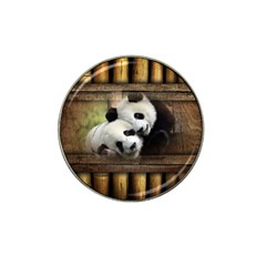 Panda Love Golf Ball Marker (for Hat Clip) by TheWowFactor