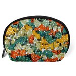 Paint strokes in retro colors Accessory Pouch (Large) Back