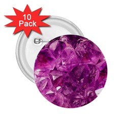 Amethyst Stone Of Healing 2 25  Button (10 Pack)