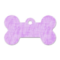 Hidden Pain In Purple Dog Tag Bone (one Sided) by FunWithFibro