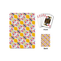 Dots And Rhombus Playing Cards (mini) by LalyLauraFLM