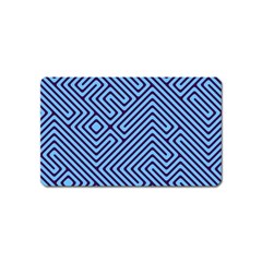 Blue Maze Magnet (name Card) by LalyLauraFLM