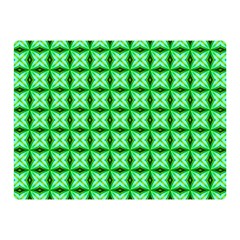 Green Abstract Tile Pattern Double Sided Flano Blanket (mini)