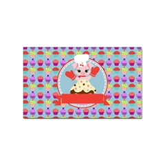 Cupcake With Cute Pig Chef Sticker 10 Pack (rectangle) by GardenOfOphir