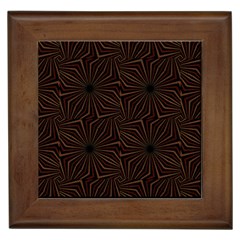 Tribal Geometric Vintage Pattern  Framed Ceramic Tile by dflcprints