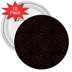 Tribal Geometric Vintage Pattern  3  Button (10 Pack) by dflcprints