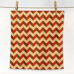 Modern Retro Chevron Patchwork Pattern  Face Towel