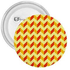 Modern Retro Chevron Patchwork Pattern  3  Button