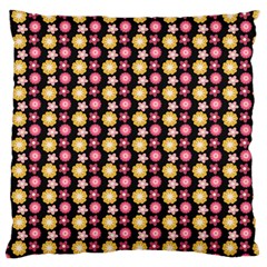 Cute Floral Pattern Large Flano Cushion Case (one Side) by GardenOfOphir