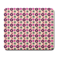 Cute Floral Pattern Large Mouse Pad (rectangle) by GardenOfOphir