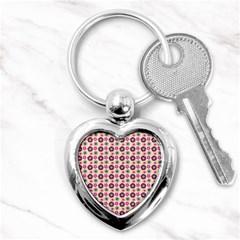 Cute Floral Pattern Key Chain (heart) by GardenOfOphir