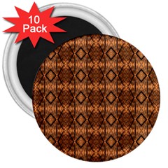 Faux Animal Print Pattern 3  Button Magnet (10 Pack)