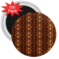 Faux Animal Print Pattern 3  Button Magnet (100 Pack)