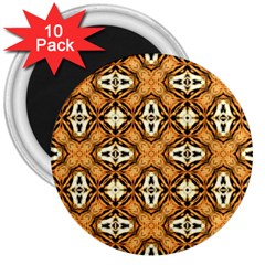 Faux Animal Print Pattern 3  Button Magnet (10 Pack)