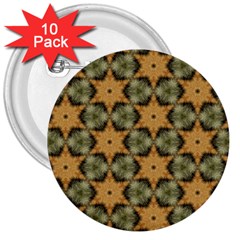 Faux Animal Print Pattern 3  Button (10 Pack) by GardenOfOphir