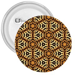 Faux Animal Print Pattern 3  Button