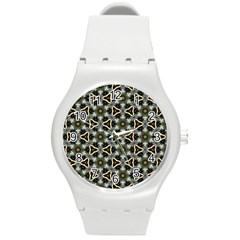 Faux Animal Print Pattern Plastic Sport Watch (medium)