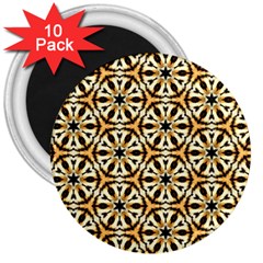 Faux Animal Print Pattern 3  Button Magnet (10 Pack)