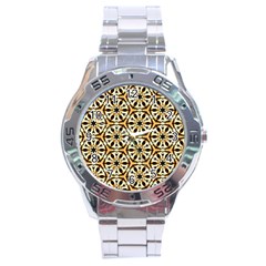 Faux Animal Print Pattern Stainless Steel Watch