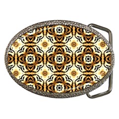 Faux Animal Print Pattern Belt Buckle (oval)