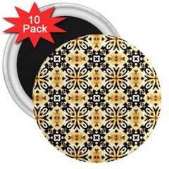 Faux Animal Print Pattern 3  Button Magnet (10 Pack) by GardenOfOphir