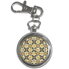 Faux Animal Print Pattern Key Chain Watch