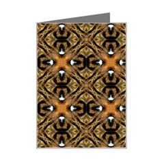 Faux Animal Print Pattern Mini Greeting Card