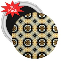 Faux Animal Print Pattern 3  Button Magnet (10 Pack) by GardenOfOphir