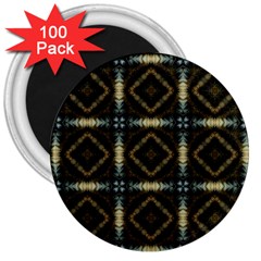 Faux Animal Print Pattern 3  Button Magnet (100 Pack)