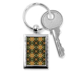 Faux Animal Print Pattern Key Chain (rectangle)