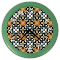 Faux Animal Print Pattern Wall Clock (color)