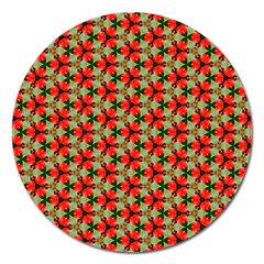 Cute Pretty Elegant Pattern Magnet 5  (round) by GardenOfOphir