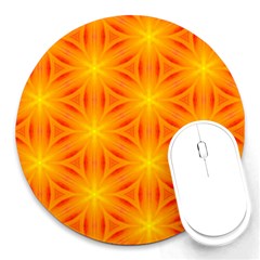 Cute Pretty Elegant Pattern 8  Mouse Pad (round) by GardenOfOphir