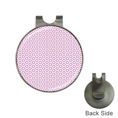 Cute Pretty Elegant Pattern Hat Clip With Golf Ball Marker