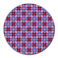 Cute Pretty Elegant Pattern 8  Mouse Pad (round)