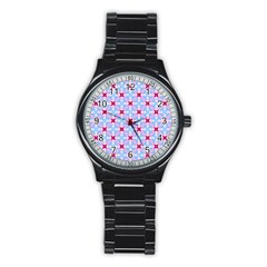 Cute Pretty Elegant Pattern Sport Metal Watch (black)