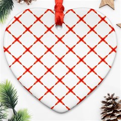 Cute Pretty Elegant Pattern Heart Ornament (two Sides) by GardenOfOphir