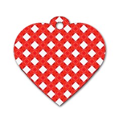 Cute Pretty Elegant Pattern Dog Tag Heart (one Sided) 