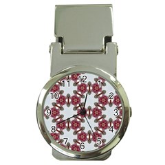 Cute Pretty Elegant Pattern Money Clip With Watch