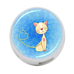 Cute Cat 4-port Usb Hub (one Side)