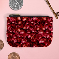 Warm Floral Collage Print Coin Change Purse by dflcprints