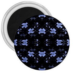 Futuristic Geometric Design 3  Button Magnet by dflcprints