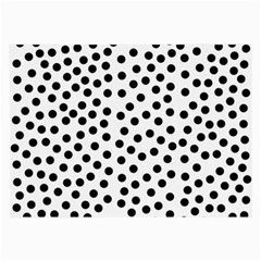 Black Polka Dots Glasses Cloth (large, Two Sided) by Justbyjuliestore