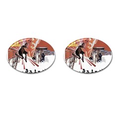 Shao Lin Ta Peng Hsiao Tzu D80d4dae Cufflinks (oval) by GWAILO