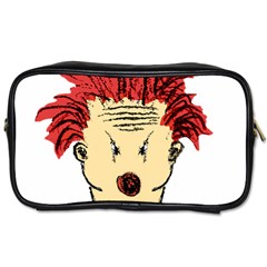 Evil Clown Hand Draw Illustration Travel Toiletry Bag (two Sides) by dflcprints