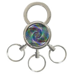 Psychedelic Spiral 3-ring Key Chain by StuffOrSomething