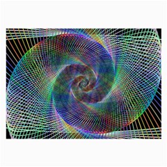 Psychedelic Spiral Glasses Cloth (large, Two Sided)