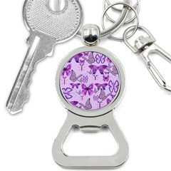 Purple Awareness Butterflies Bottle Opener Key Chain