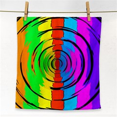 Rainbow Test Pattern Face Towel by StuffOrSomething